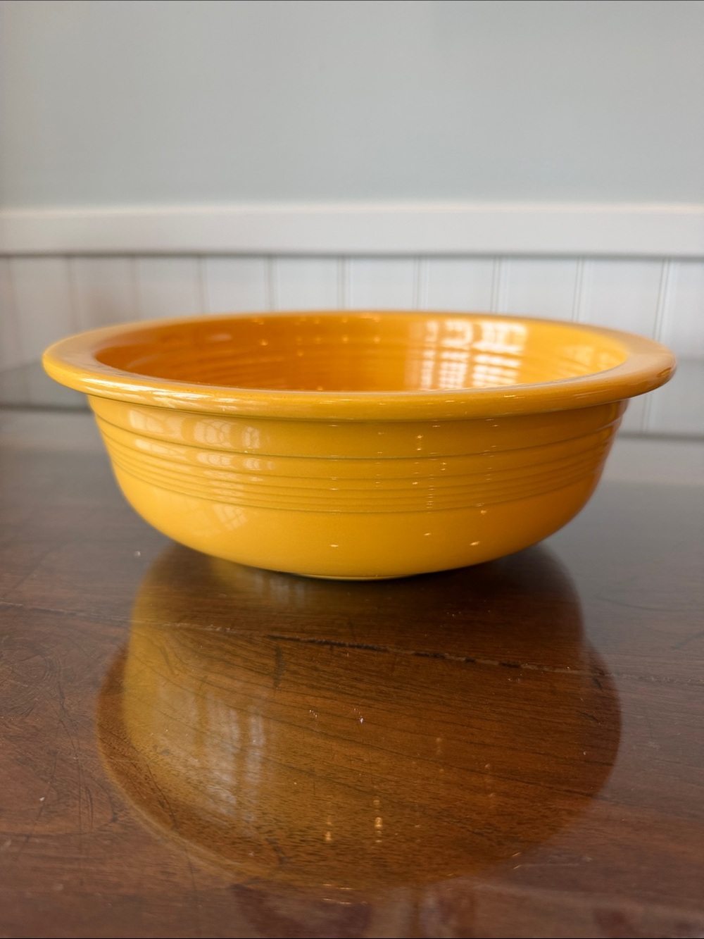 Fiesta Yellow Ceramic Serving Bowl